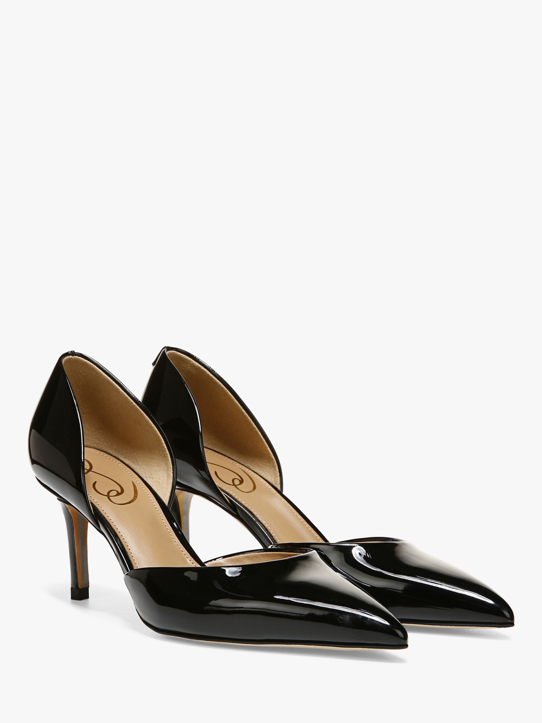 Sam Edelman Viv Stiletto Court Shoes, Black at John Lewis & Partners