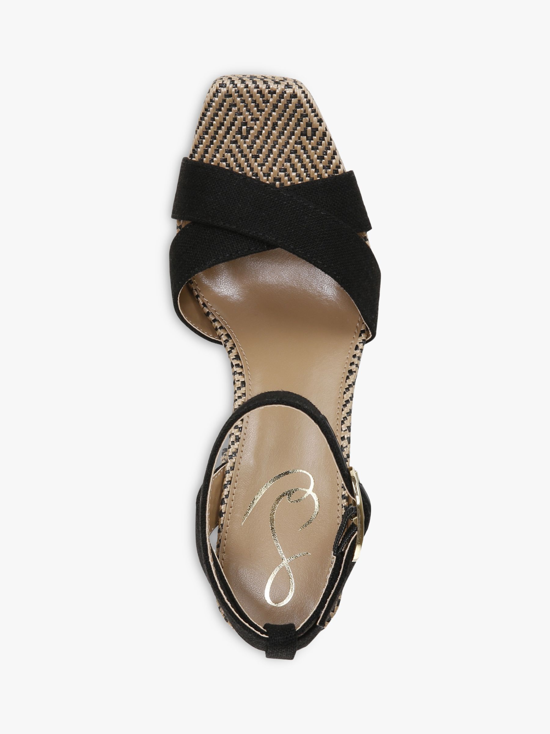 Sam Edelman Nolita Platform Sandals, Black at John Lewis & Partners