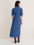 Phase Eight Cosette Denim Midaxi Dress, Blue