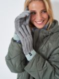 Crew Clothing Knitted Gloves, Grey