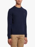 Farah Birchall Slim Fit Wool Jumper, 412 True Navy