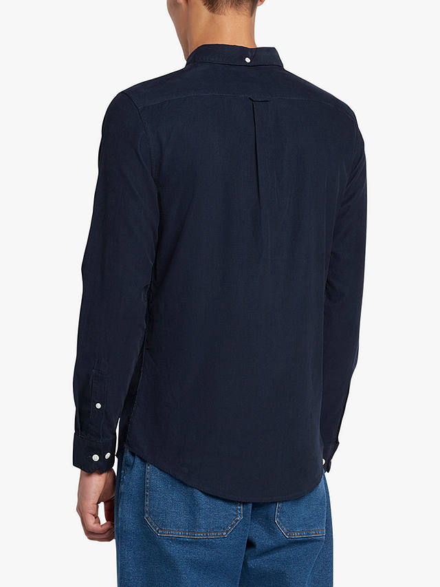 Farah Fontella Slim Fit Organic Cotton Cord Shirt, 412 True Navy