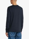 Farah Worthington Regular Fit Long Sleeve Organic Cotton T-Shirt, 412 True Navy
