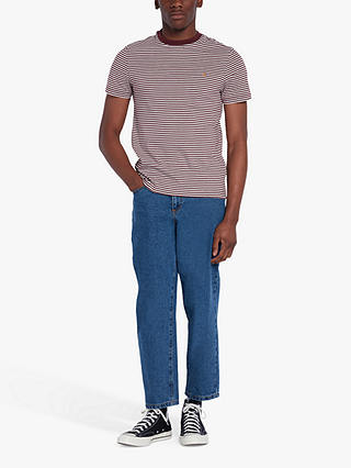 Farah Daytona Stripe Regular Fit Organic Cotton T-Shirt