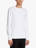 Farah Worthington Regular Fit Long Sleeve Organic Cotton T-Shirt, 104 White