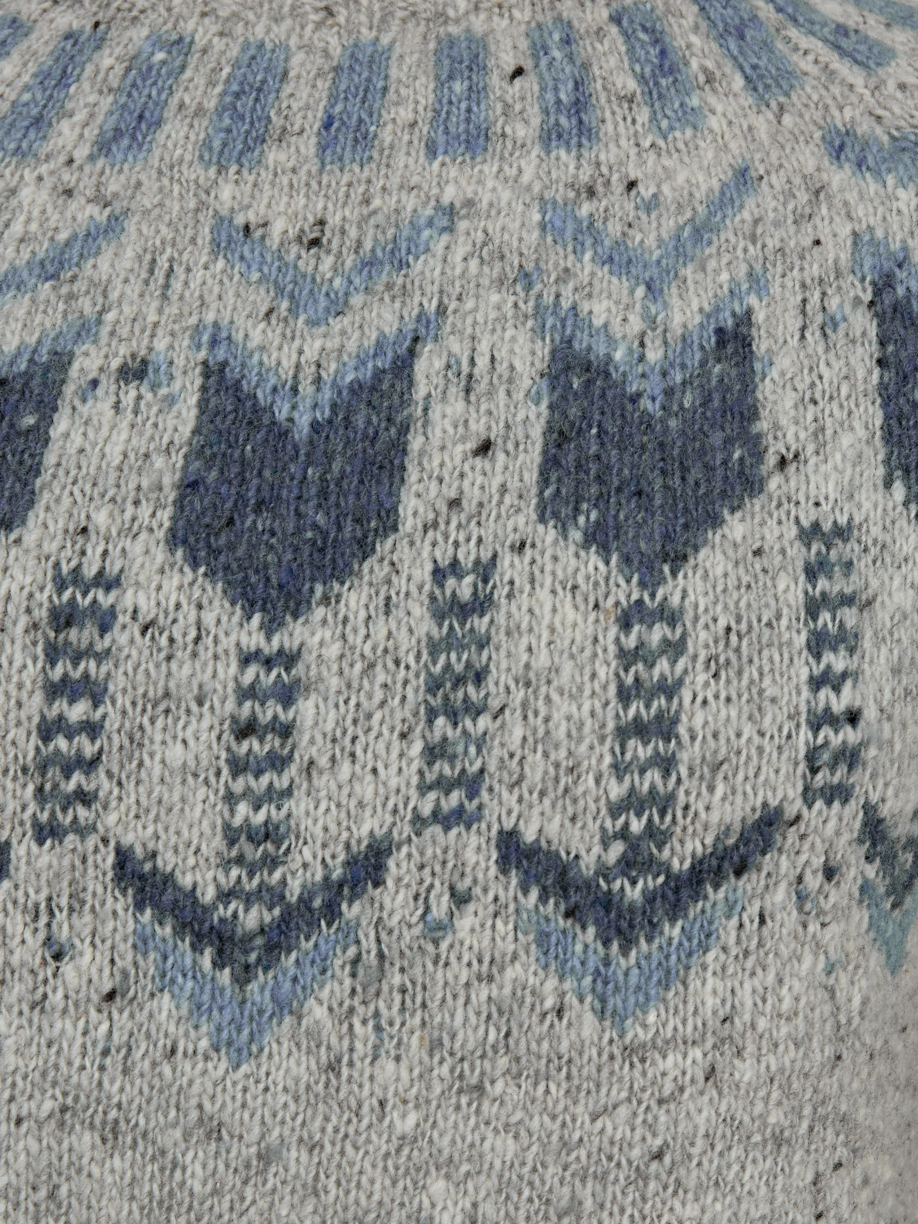 Celtic & Co. Fair Isle Funnel Neck Jumper, Fossil