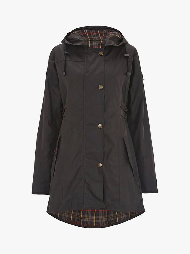 Celtic & Co. Waxed Cotton Riding Coat, Dark Brown