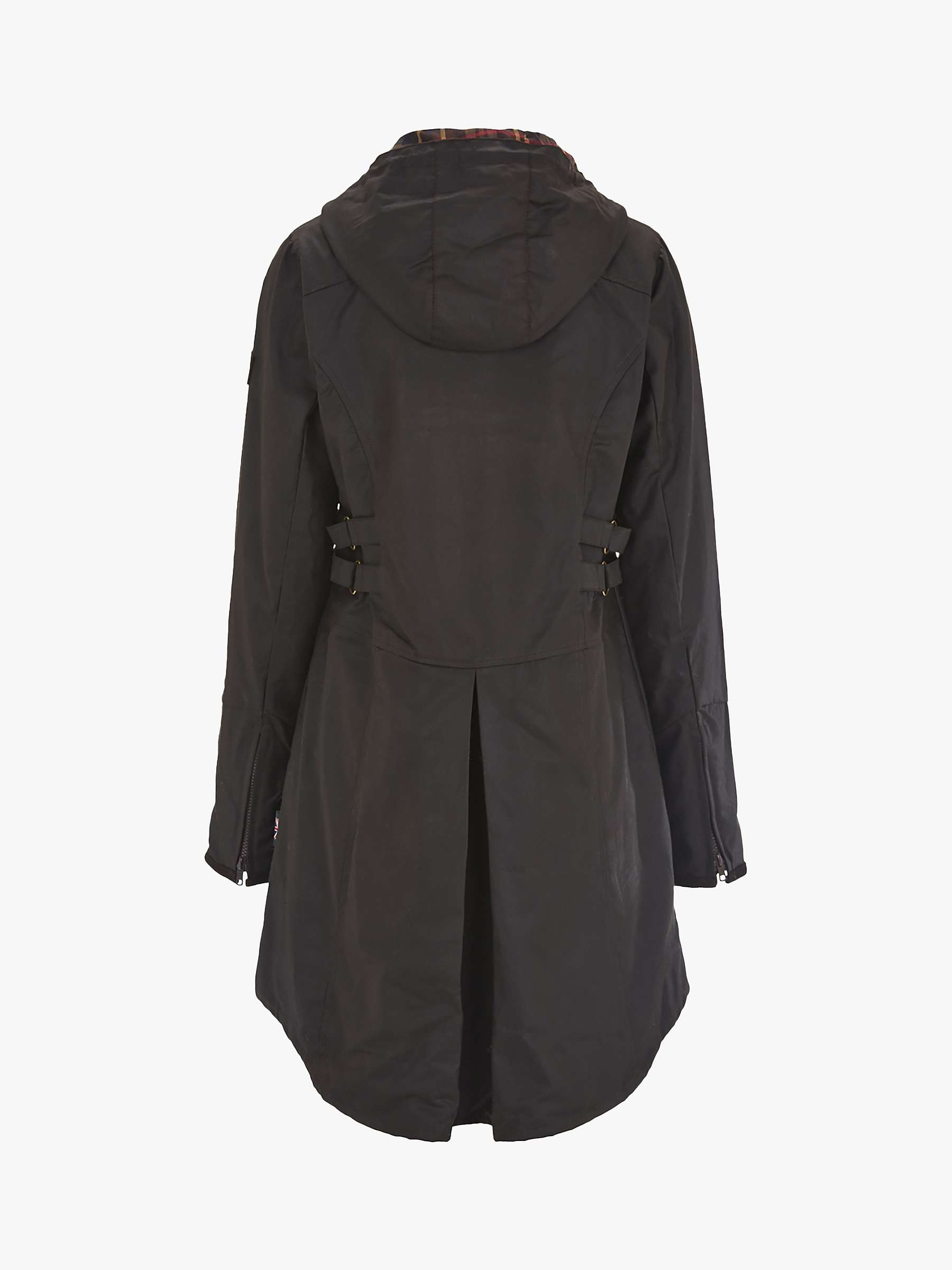 Buy Celtic & Co. Waxed Cotton Riding Coat, Dark Brown Online at johnlewis.com