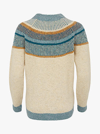 Celtic & Co. Statement Donegal Jumper, Oatmeal Skylight