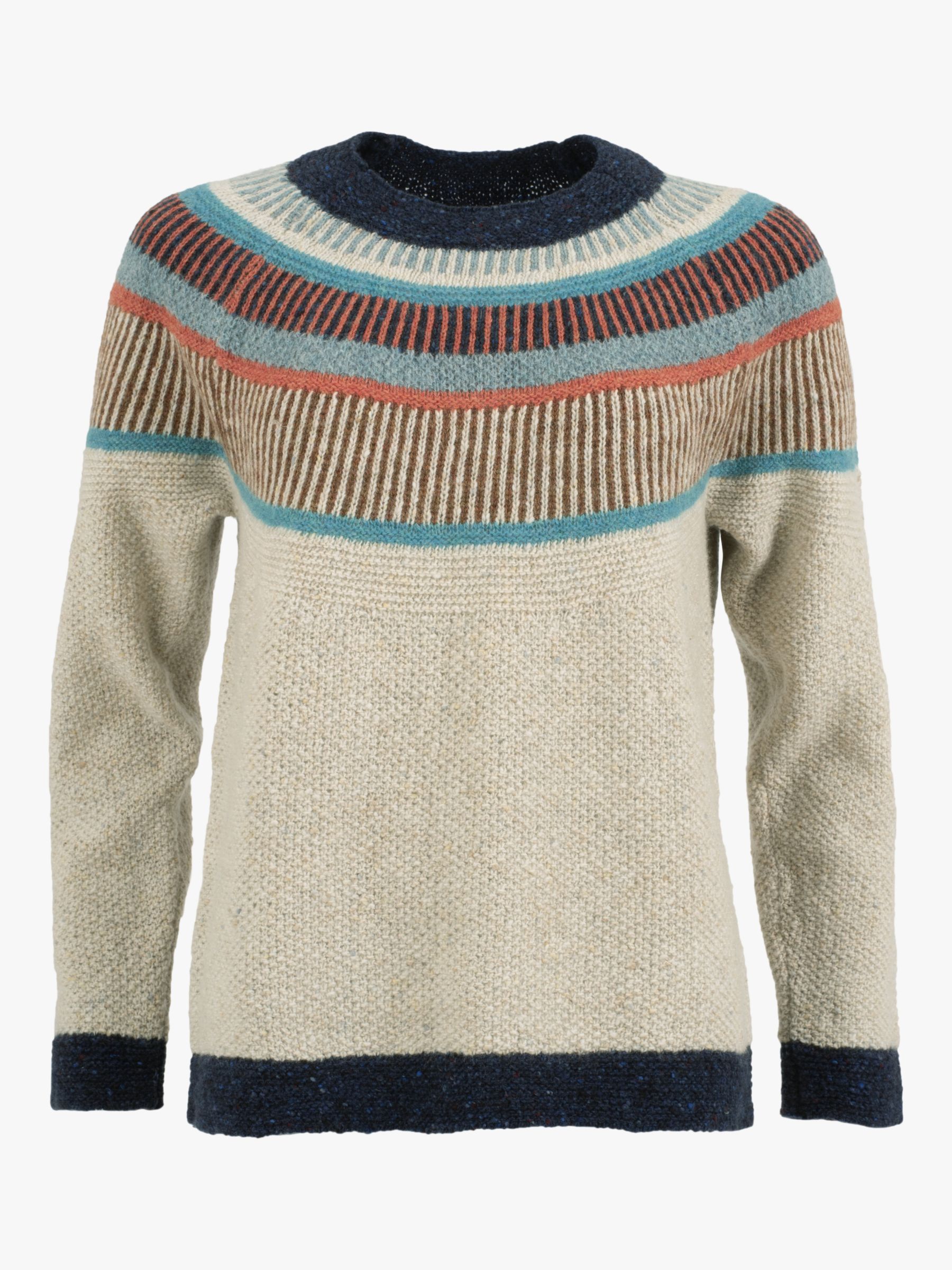 Celtic & Co. Statement Donegal Jumper, Oatmeal at John Lewis & Partners