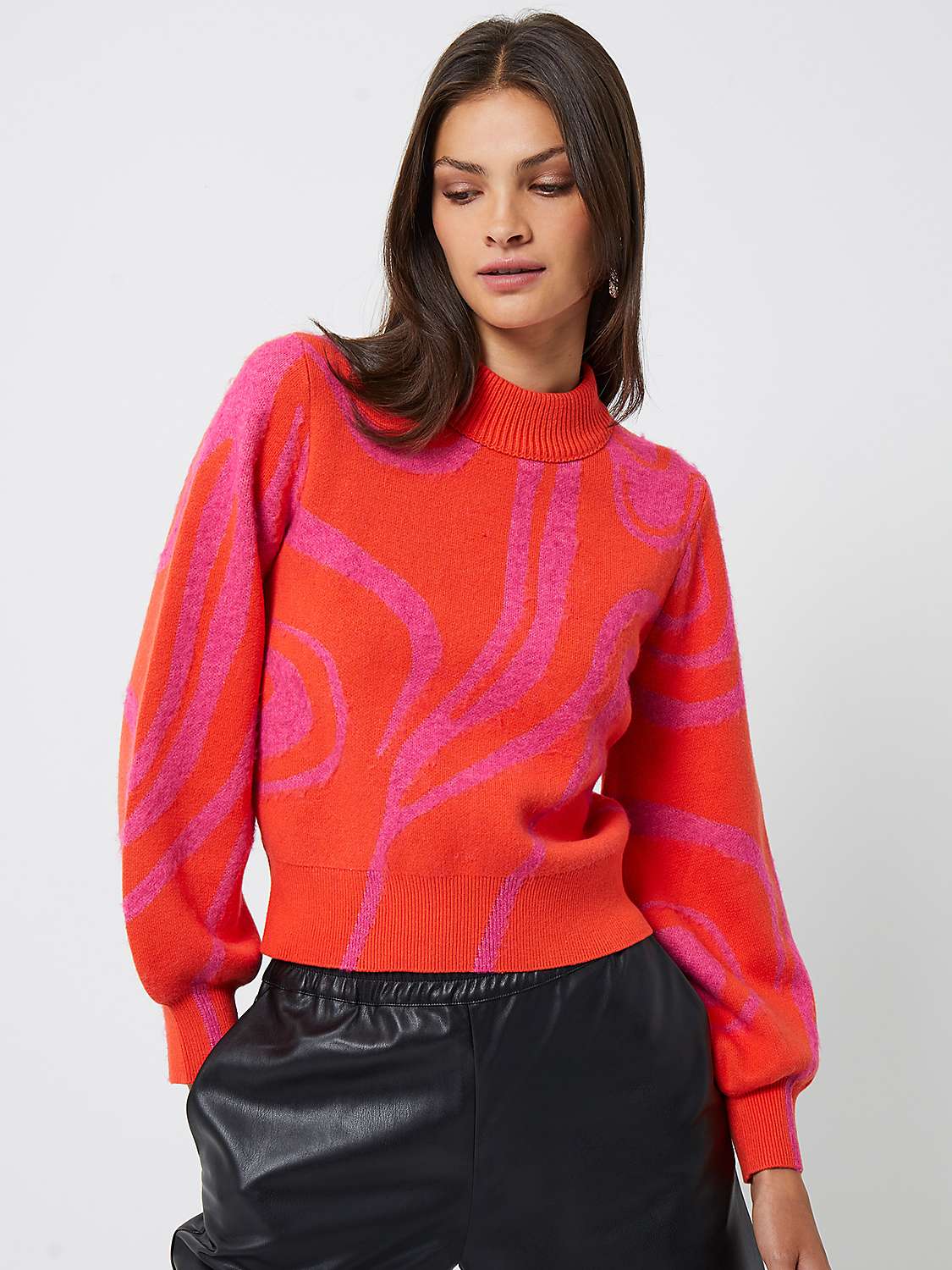 Buy French Connection Maryssa Jacquard Knit Jumper Online at johnlewis.com