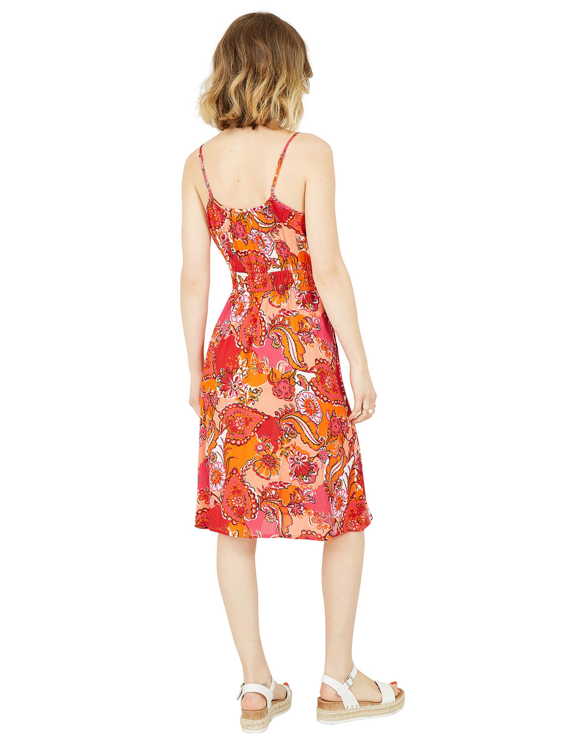 Yumi Paisley Print Sun Dress, Pink/Multi at John Lewis & Partners