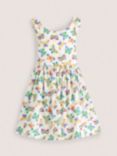 Mini Boden Kids' Butterflies Cross Back Dress, Ivory