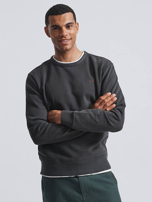 Aubin Vestry Crew Neck Sweatshirt, Black at John Lewis & Partners