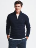 Aubin Bream Zip Neck Lambswool Blend Jumper