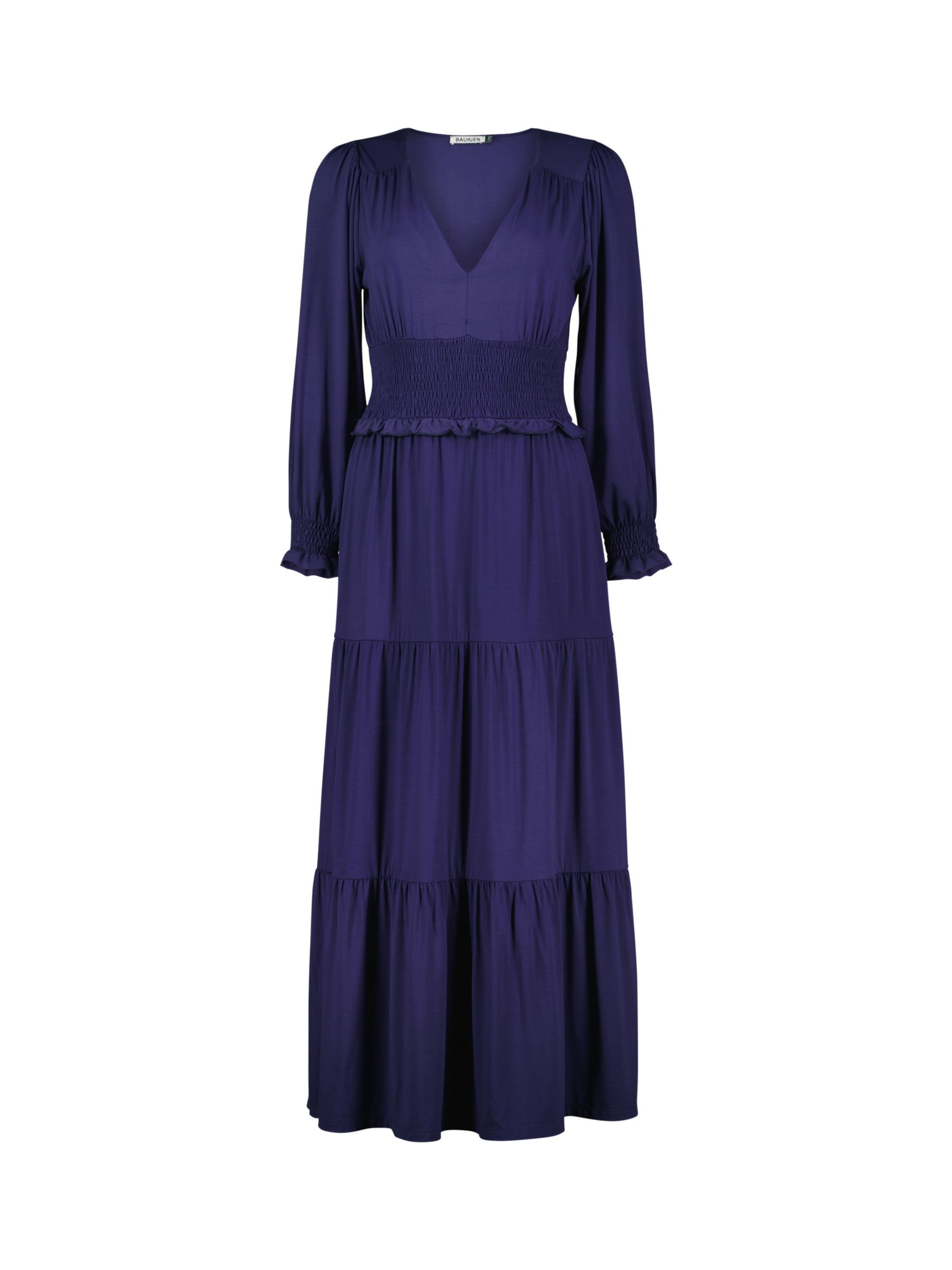 Baukjen Afrin Lenzig Midi Dress, Midnight Blue, 6