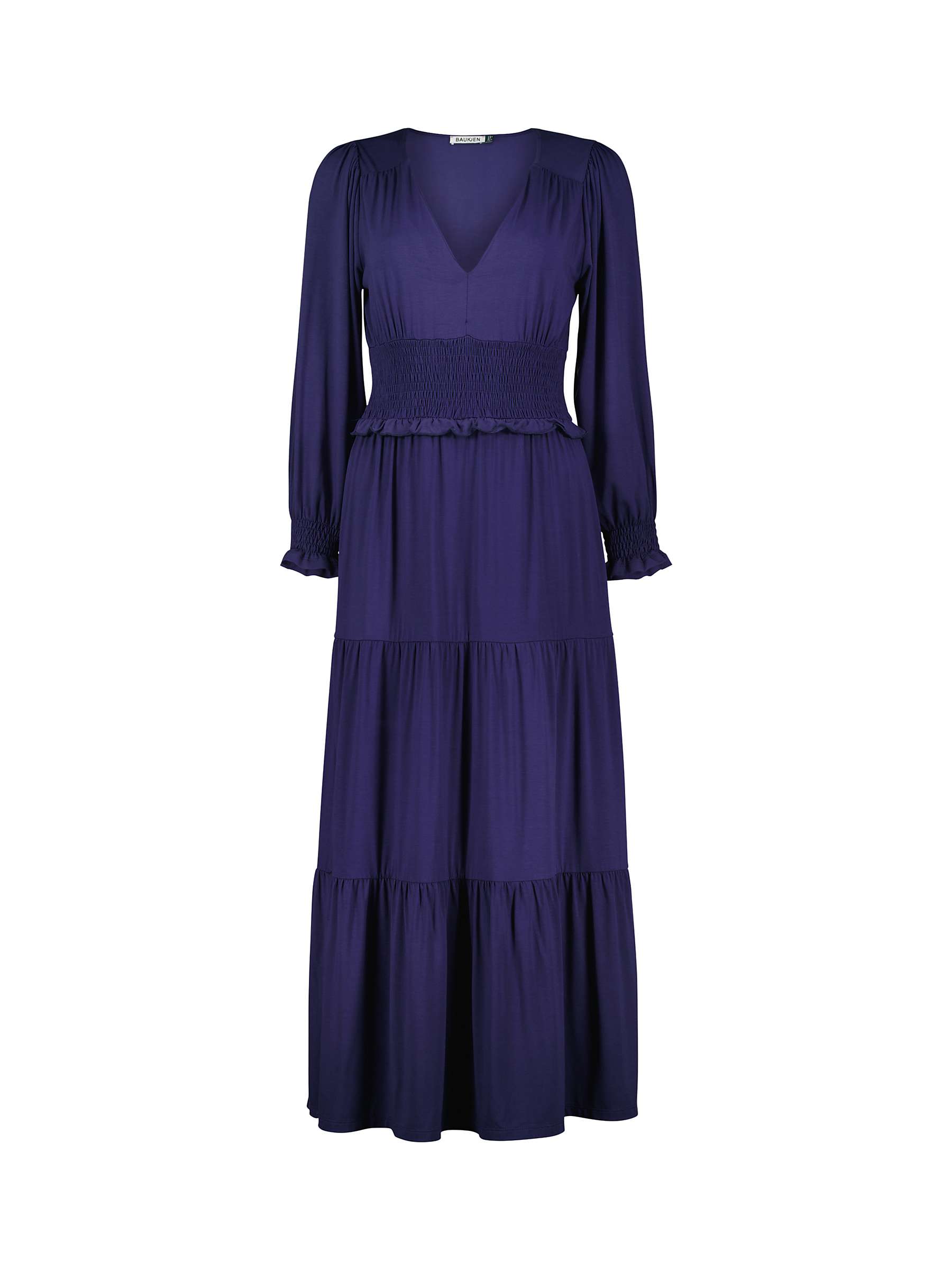Buy Baukjen Afrin Lenzig Midi Dress, Midnight Blue Online at johnlewis.com