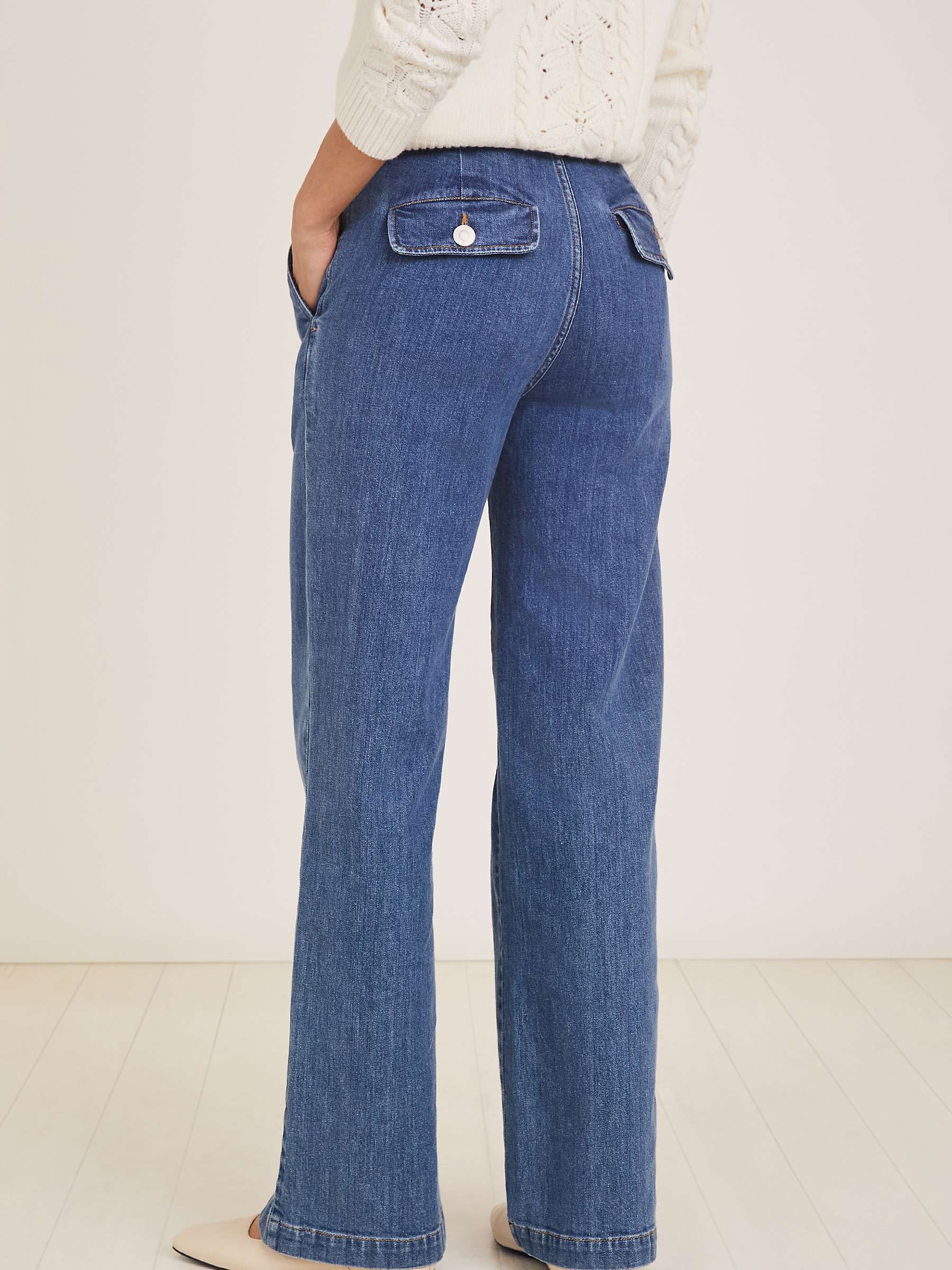 Buy Baukjen Margot Organic Cotton Wide Leg Jeans Online at johnlewis.com