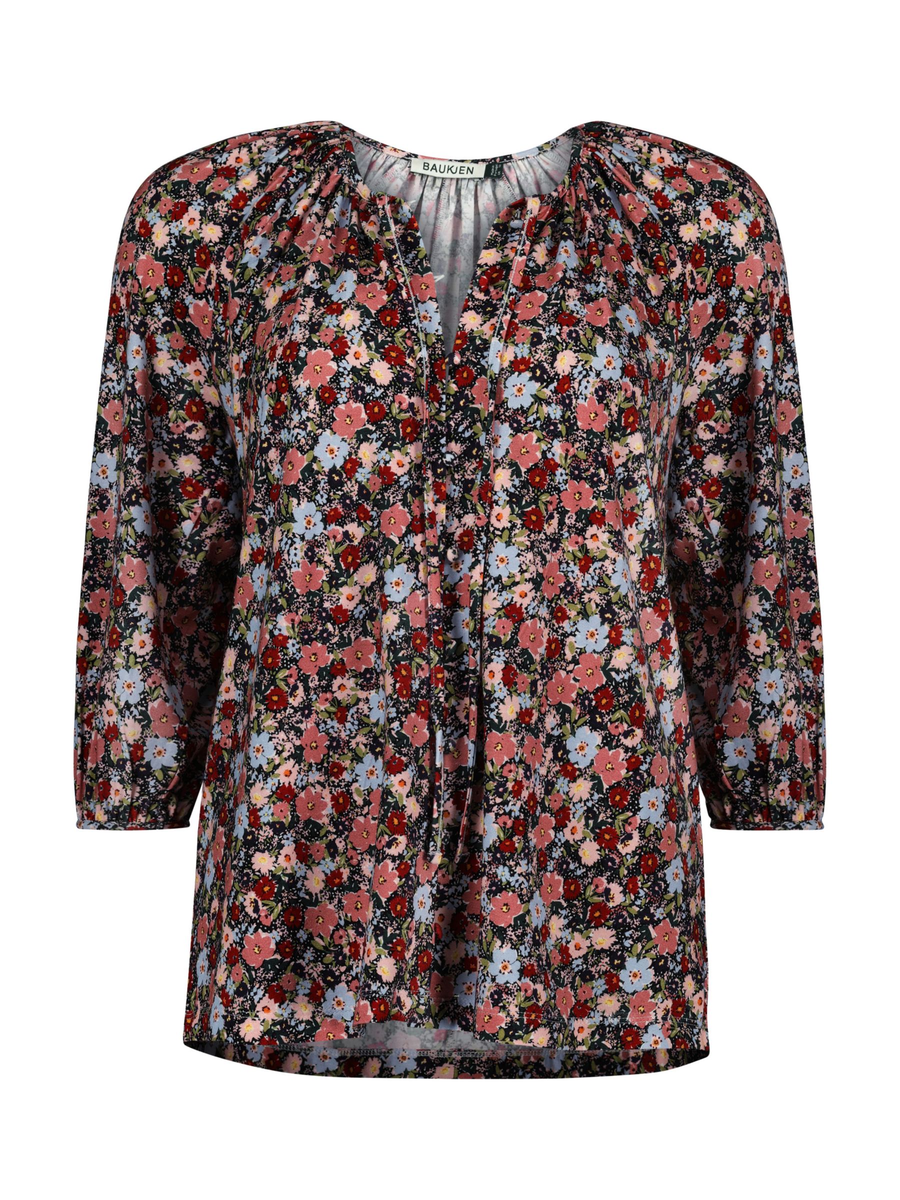 Baukjen Nalini Floral Blouse, Blue Wildflower