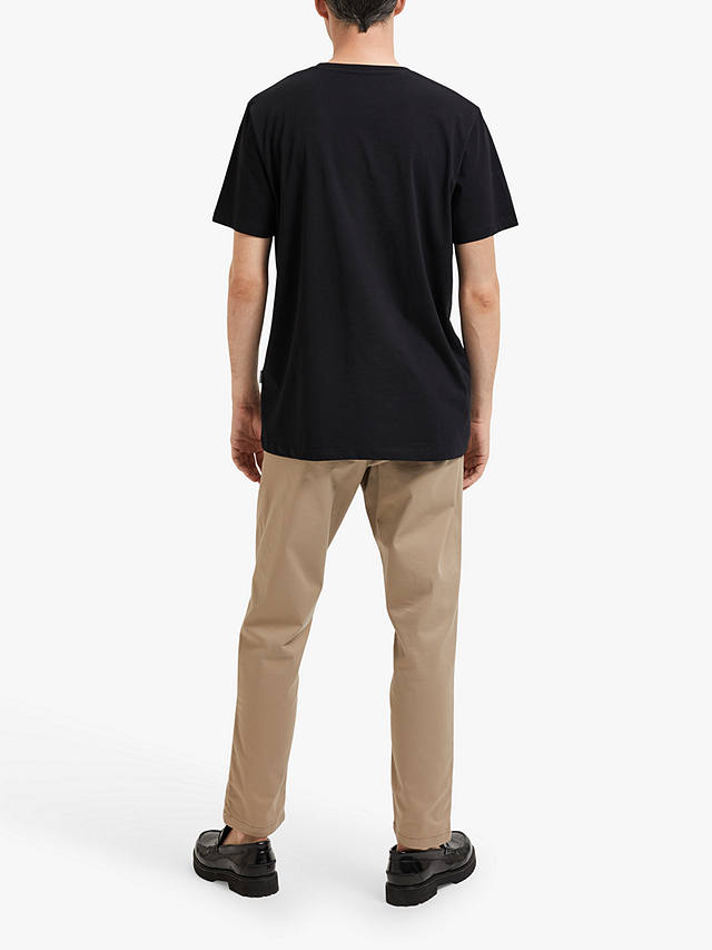 SELECTED HOMME Organic Cotton T-Shirt, Black