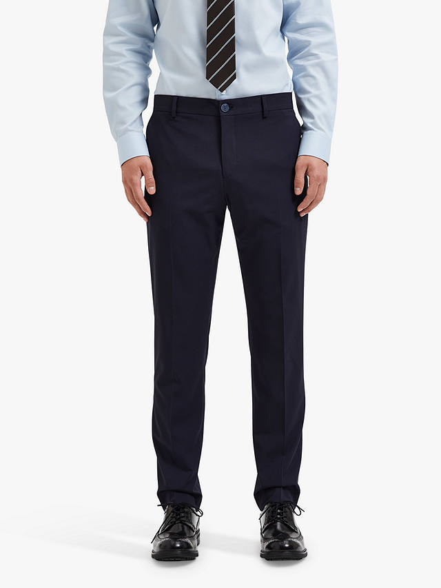 SELECTED HOMME Recycled Polyester Tailored Flex Trousers, Navy Blazer