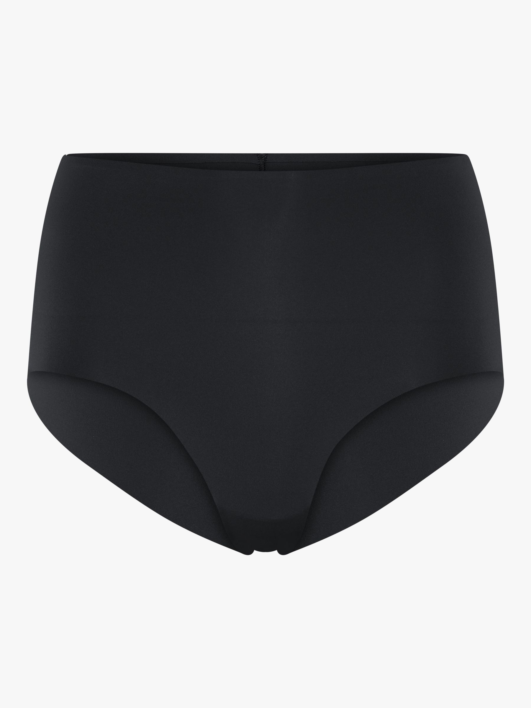 Girlfriend Collective High Rise Plain Sports Knickers, Black at John ...