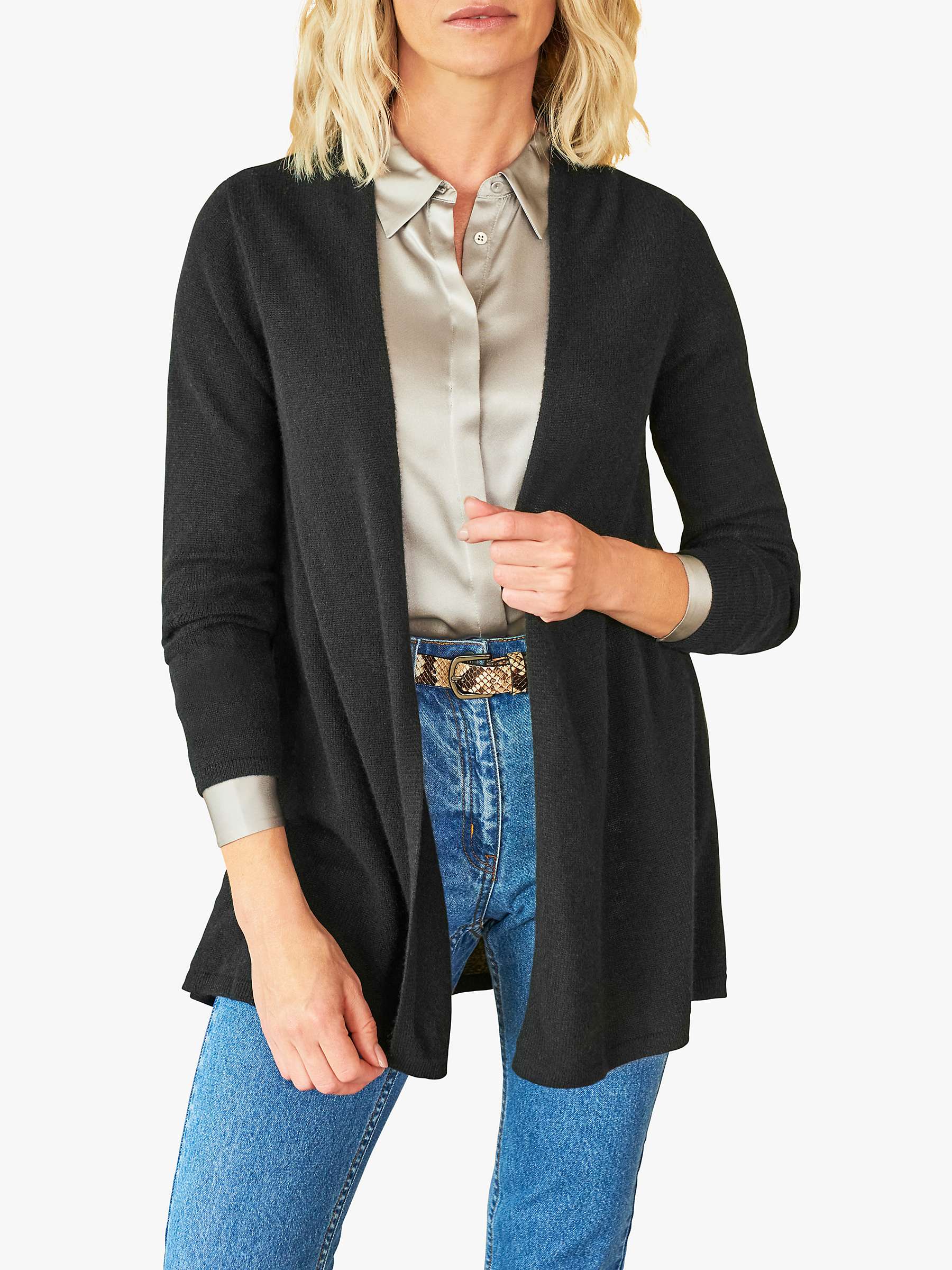 Buy Pure Collection Gassato Cashmere Swing Cardigan Online at johnlewis.com