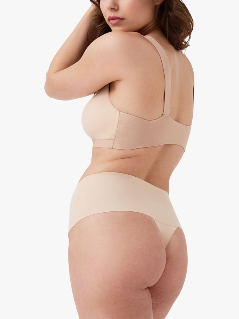 Spanx Light Control Undie-tectable Thong, Nude at John Lewis & Partners