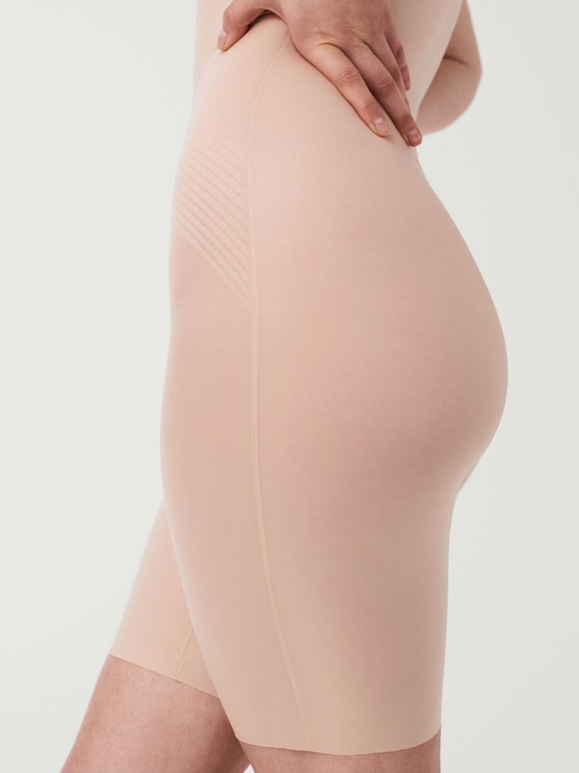ASSETS by SPANX Women's Remarkable Results Mid-Thigh Shaper - Light Beige 1X  1 ct