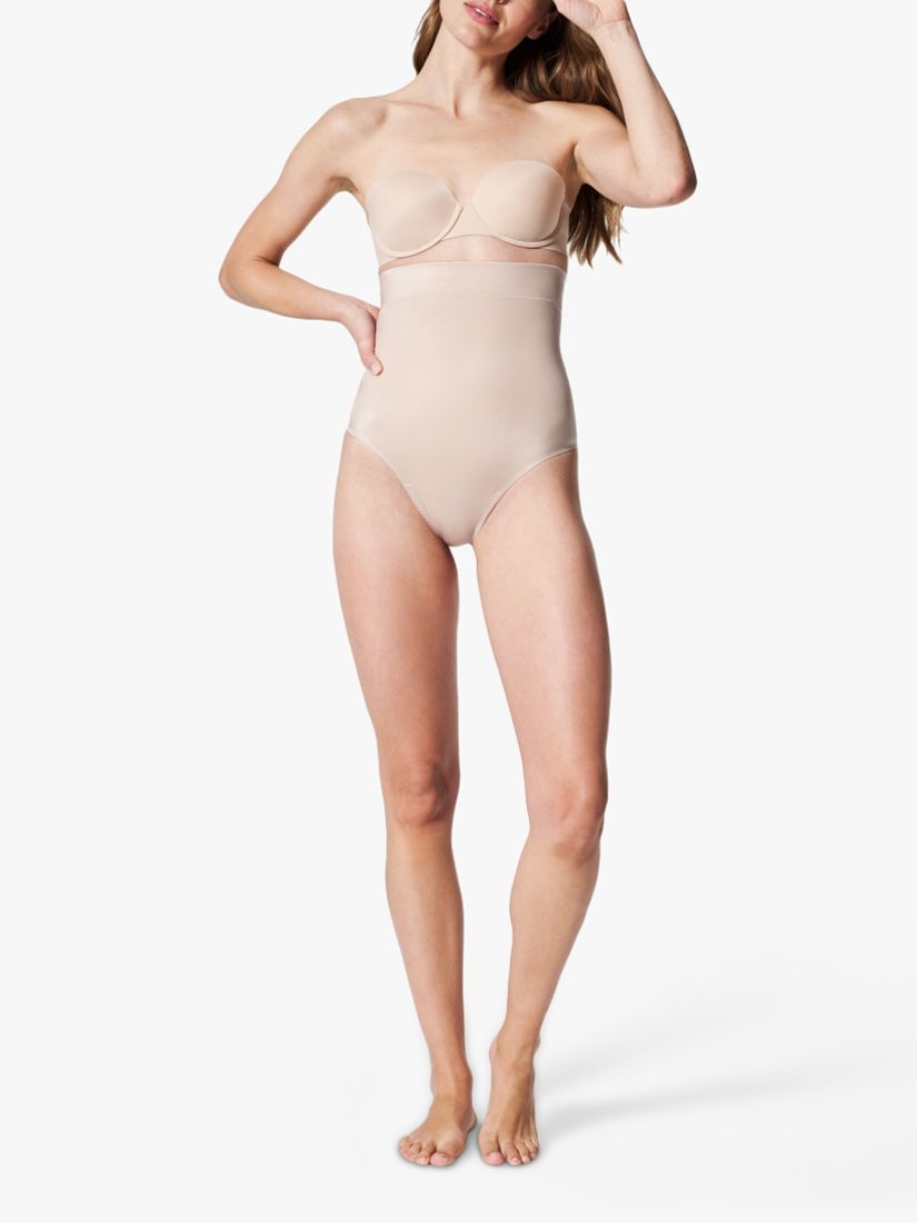 Spanx Light Control Cotton Control Knickers, White at John Lewis