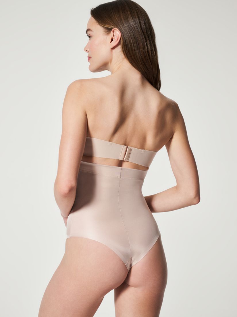 Spanx Medium Control Suit Your Fancy High Waist Thong, Nude, S