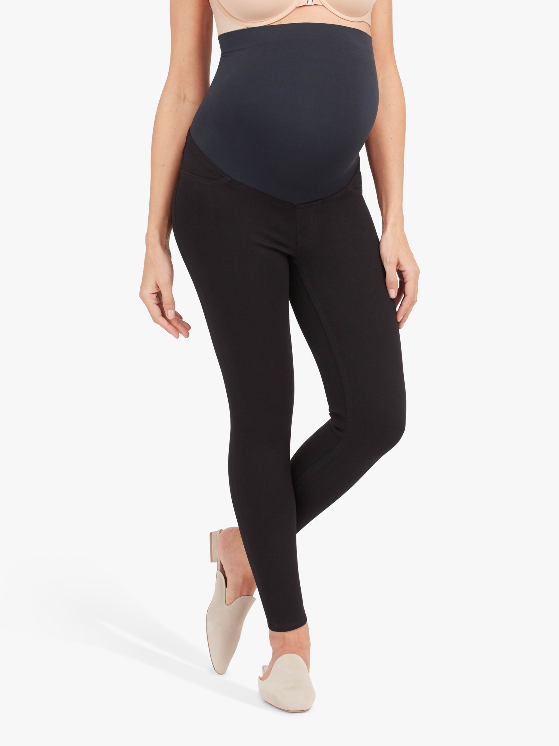 Spanx Mama Maternity Jeans, Black at John Lewis & Partners