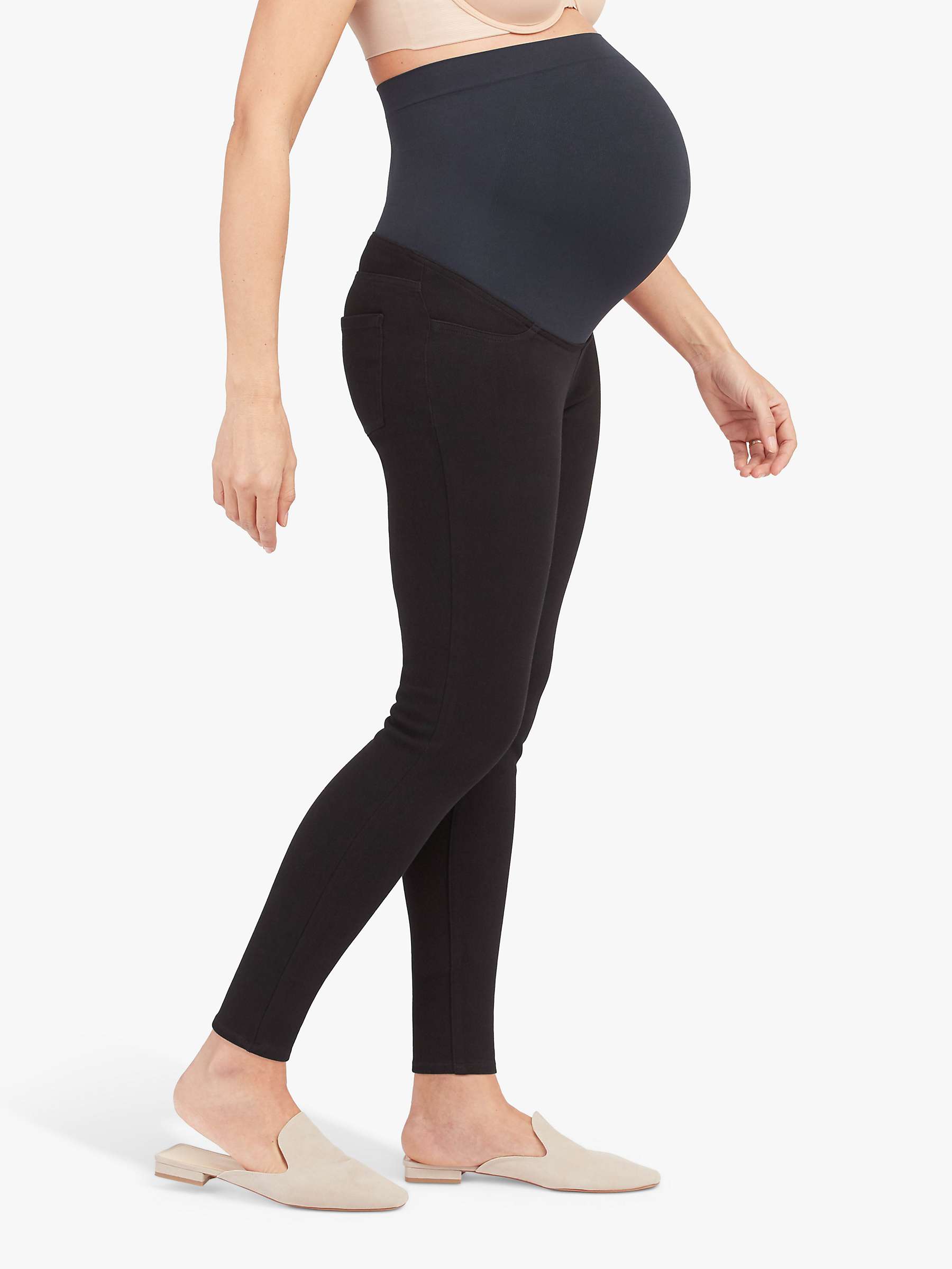 Buy Spanx Mama Maternity Jeans, Black Online at johnlewis.com