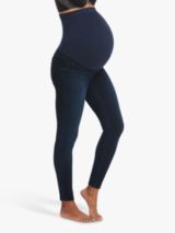 Frugi Maternity Roll Top Leggings, Indigo at John Lewis & Partners