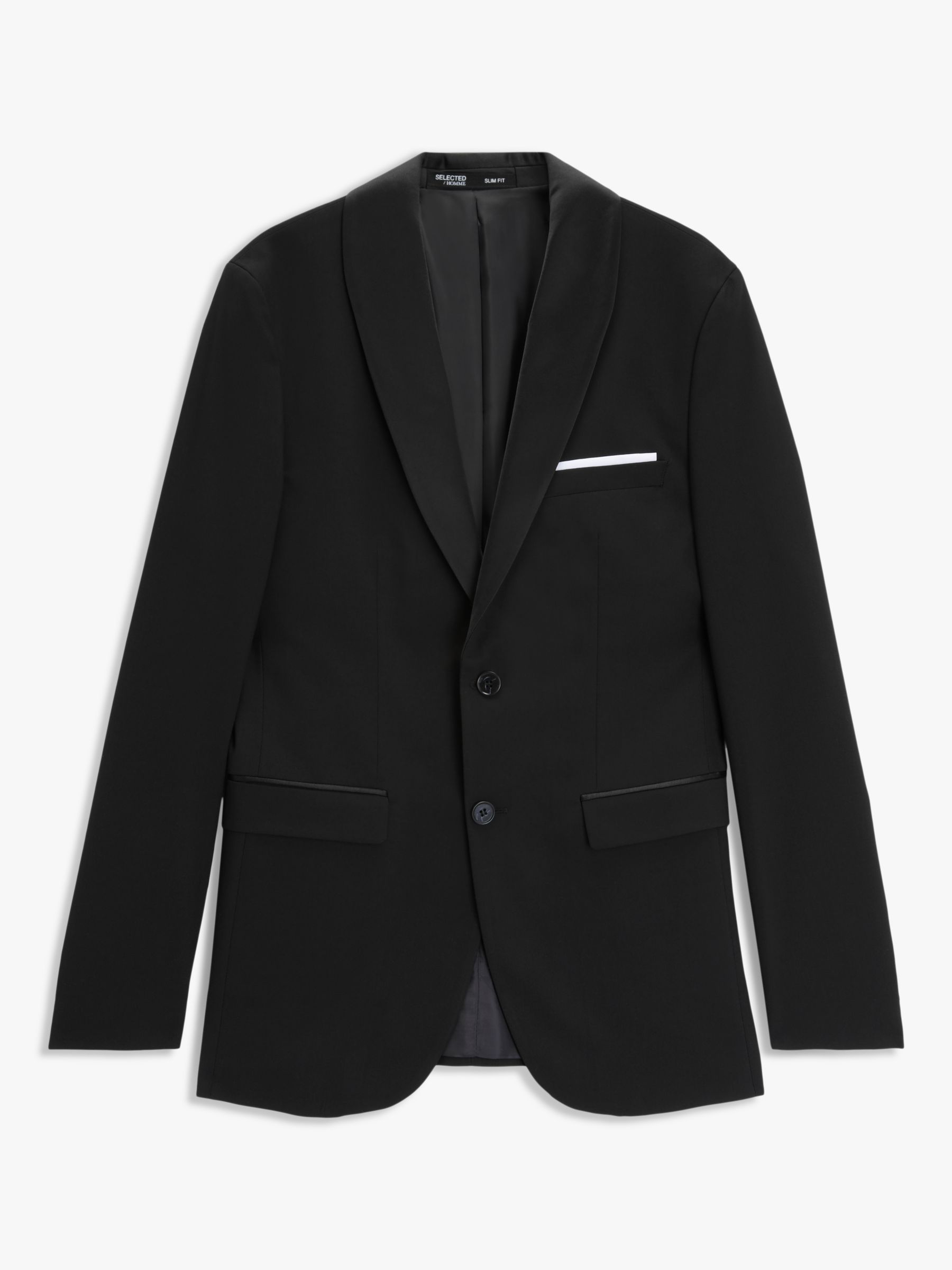 SELECTED HOMME Recycled Polyester Tux Dinner Jacket, Black at John ...