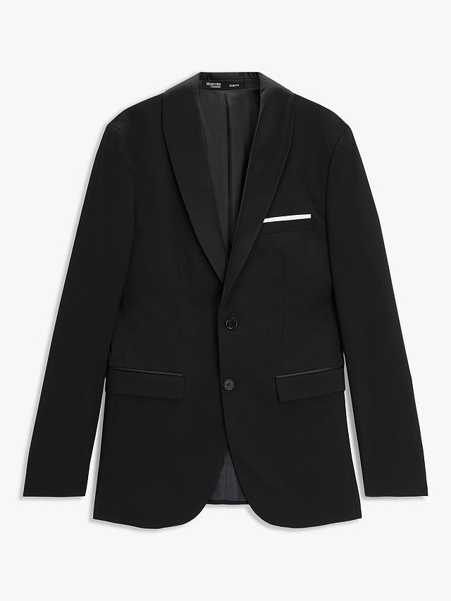 SELECTED HOMME Recycled Polyester Tux Dinner Jacket, Black