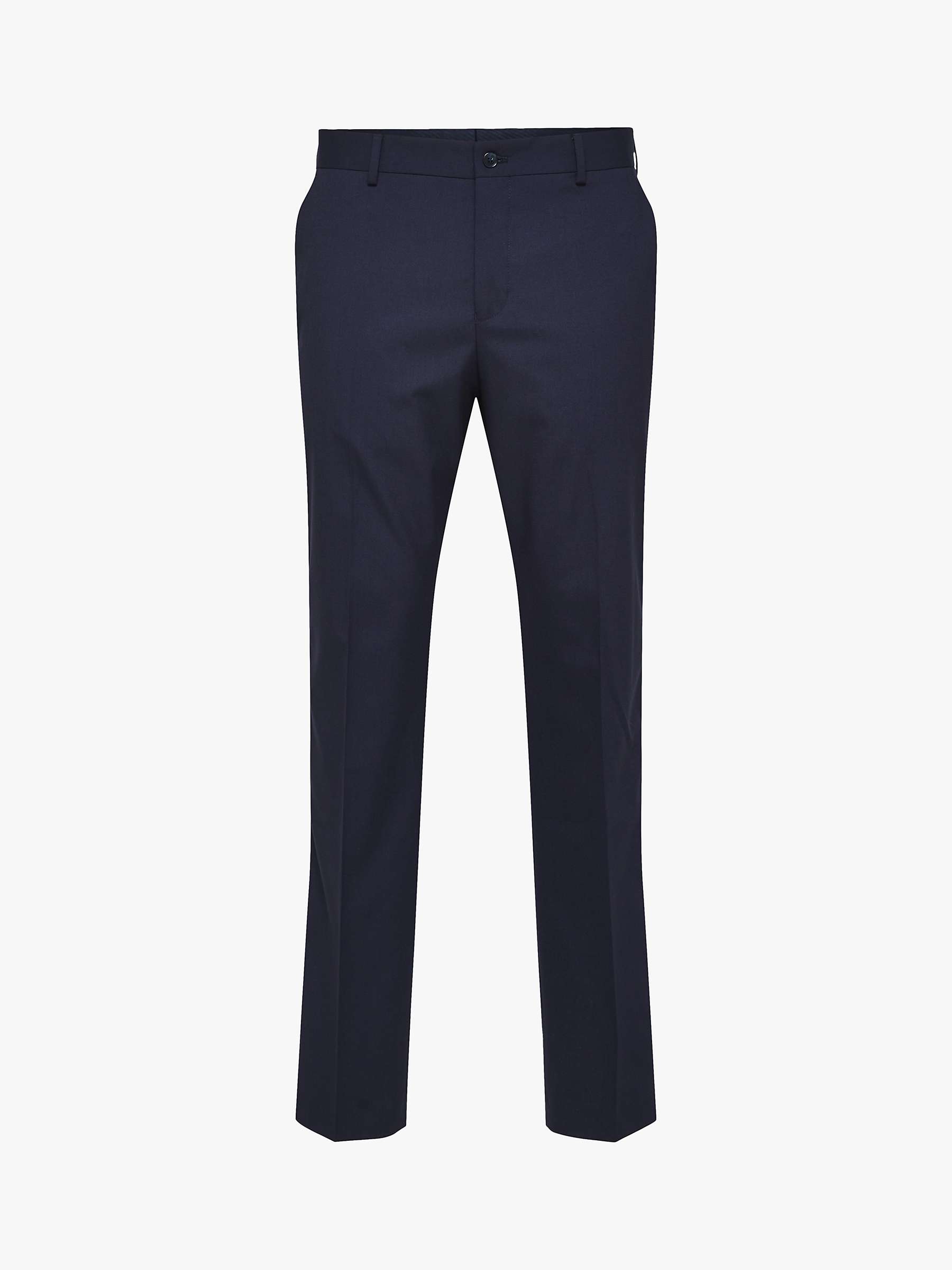 Buy SELECTED HOMME Recycled Polyester Slim Fit Tux Trousers, Navy Online at johnlewis.com