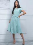 Jolie Moi Jaelyn Flared Sleeve Dress, Light Green