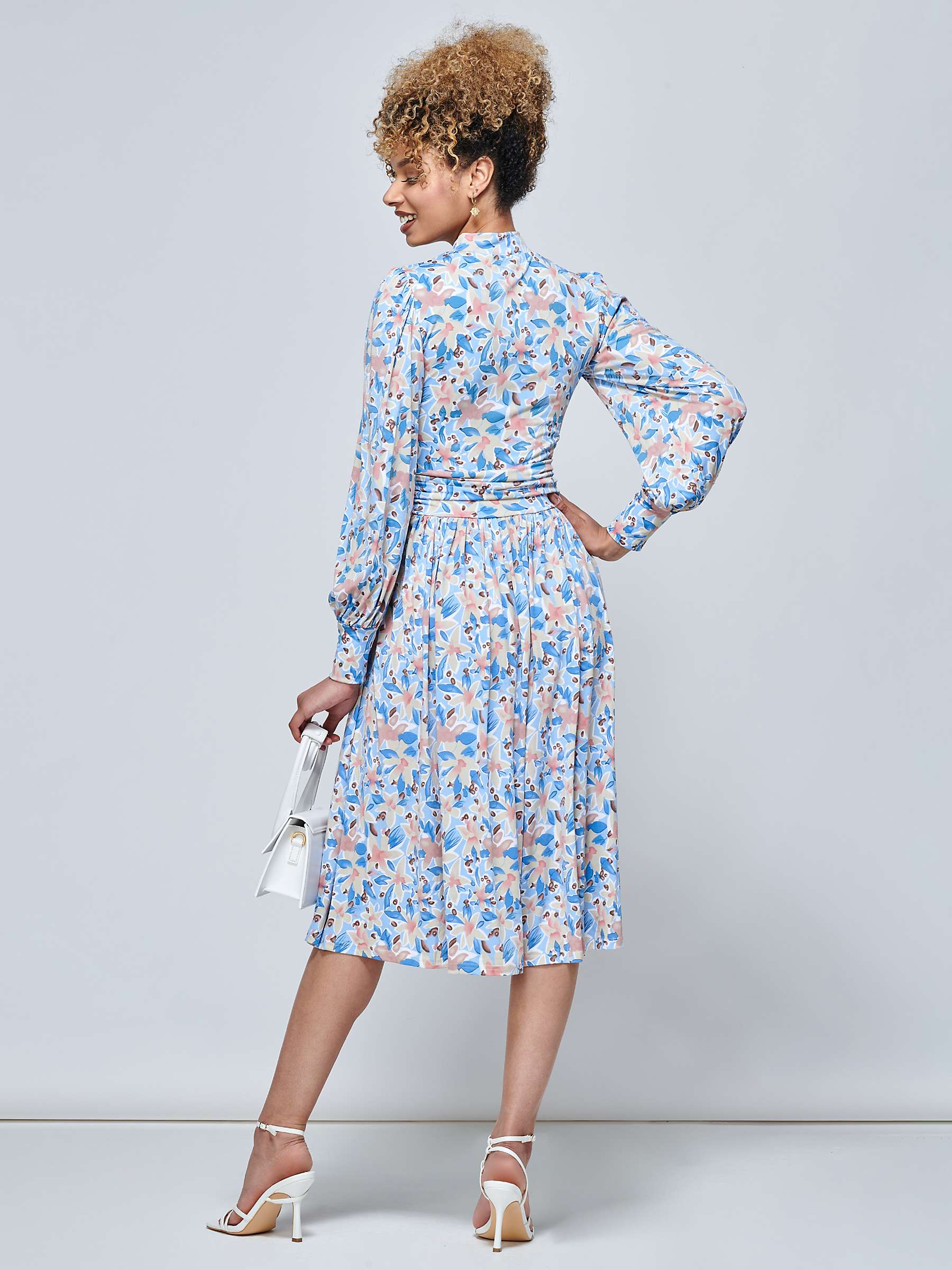 Buy Jolie Moi Vesper Long Sleeve Floral Midi Dress Online at johnlewis.com