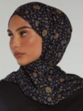 Aab Ardabil Floral Hijab, Blue/Multi