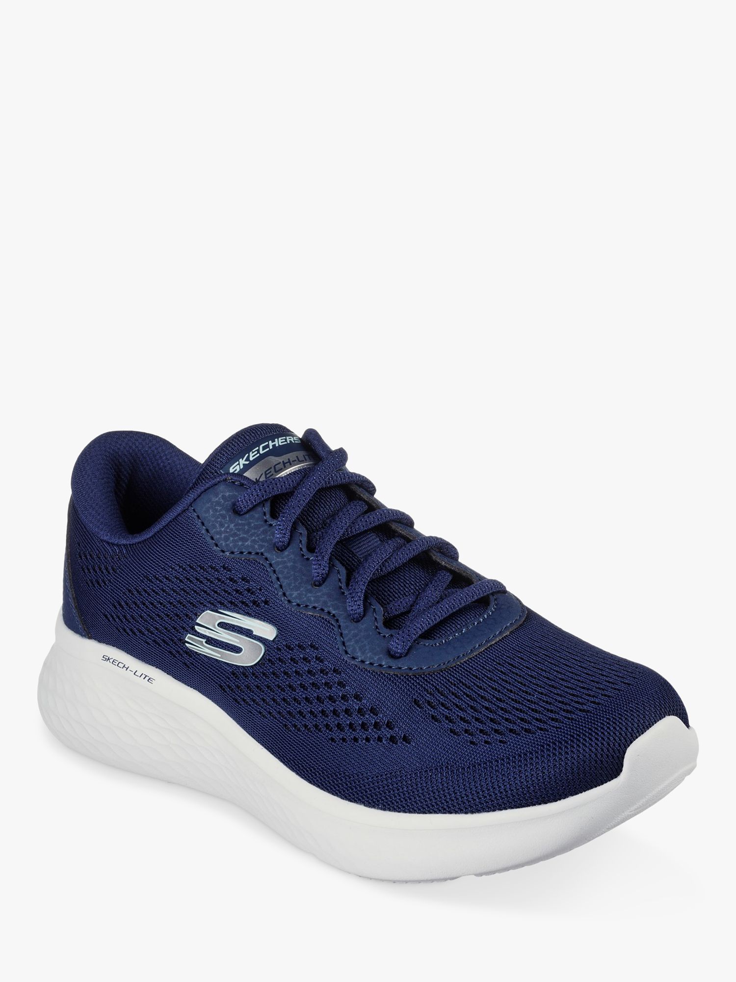 Skechers Skech-Lite Pro Perfect Time Trainers, Navy at John Lewis ...