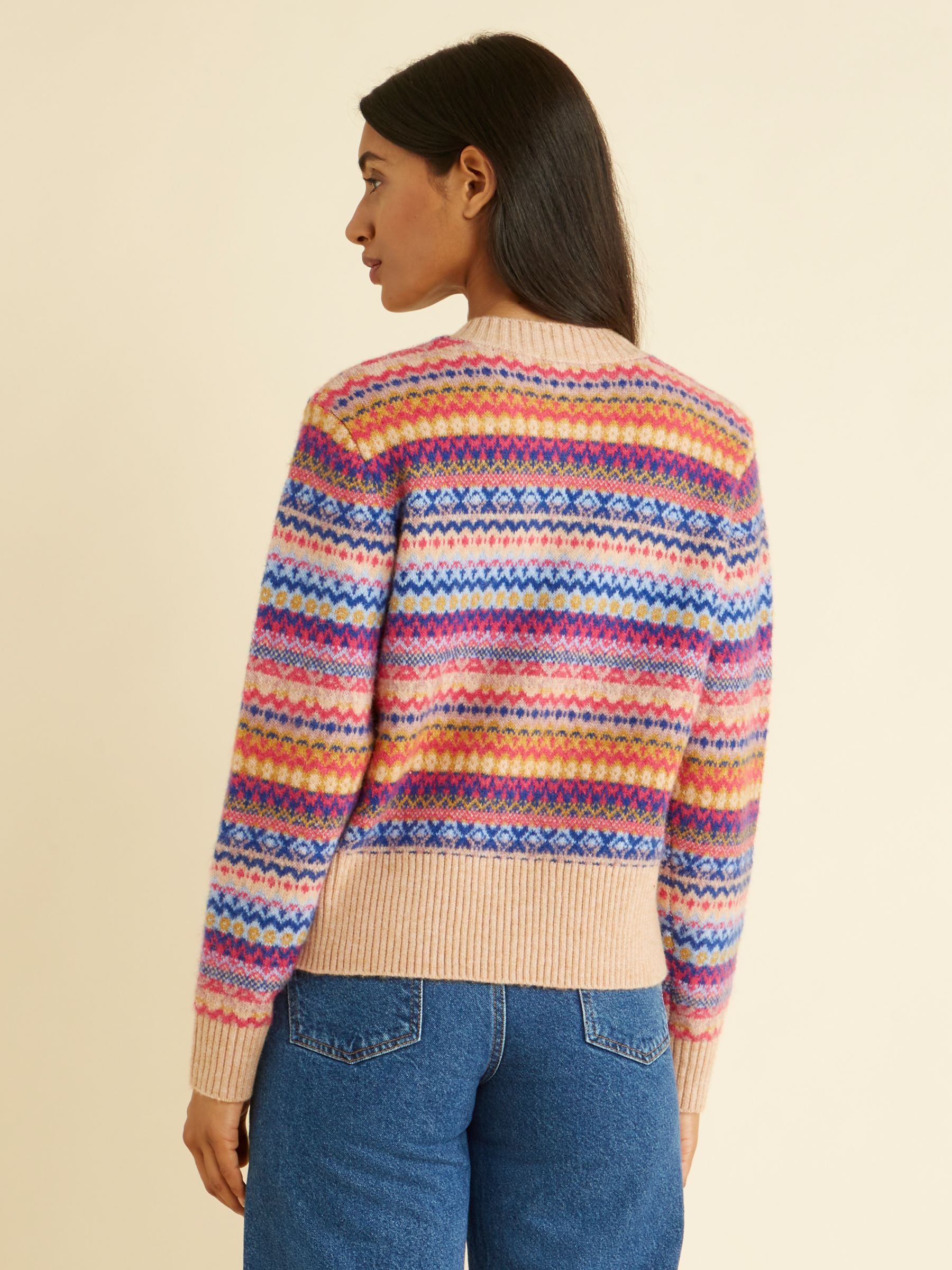 Albaray Fair Isle Cardigan, Multi at John Lewis & Partners