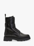 AllSaints Onyx Leather Lace Up Ankle Boots, Black, Black