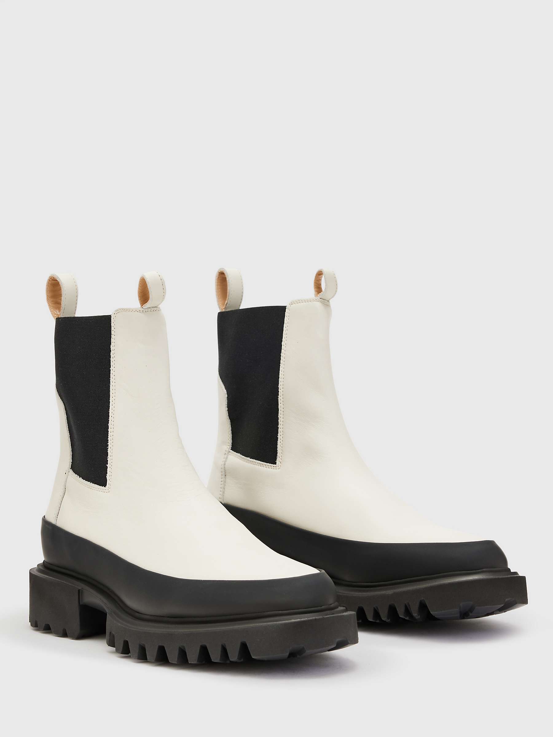 Buy AllSaints Harlee Leather Slip On Ankle Boots Online at johnlewis.com