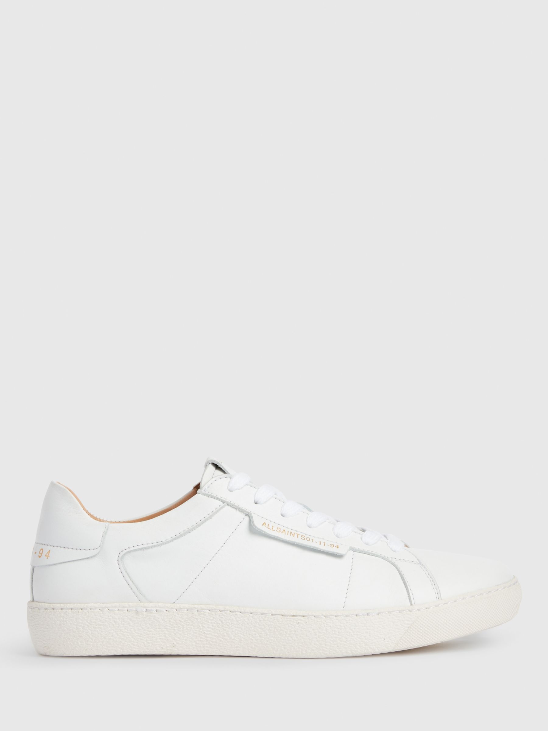 AllSaints Sheer Low Top Leather Trainers at John Lewis & Partners