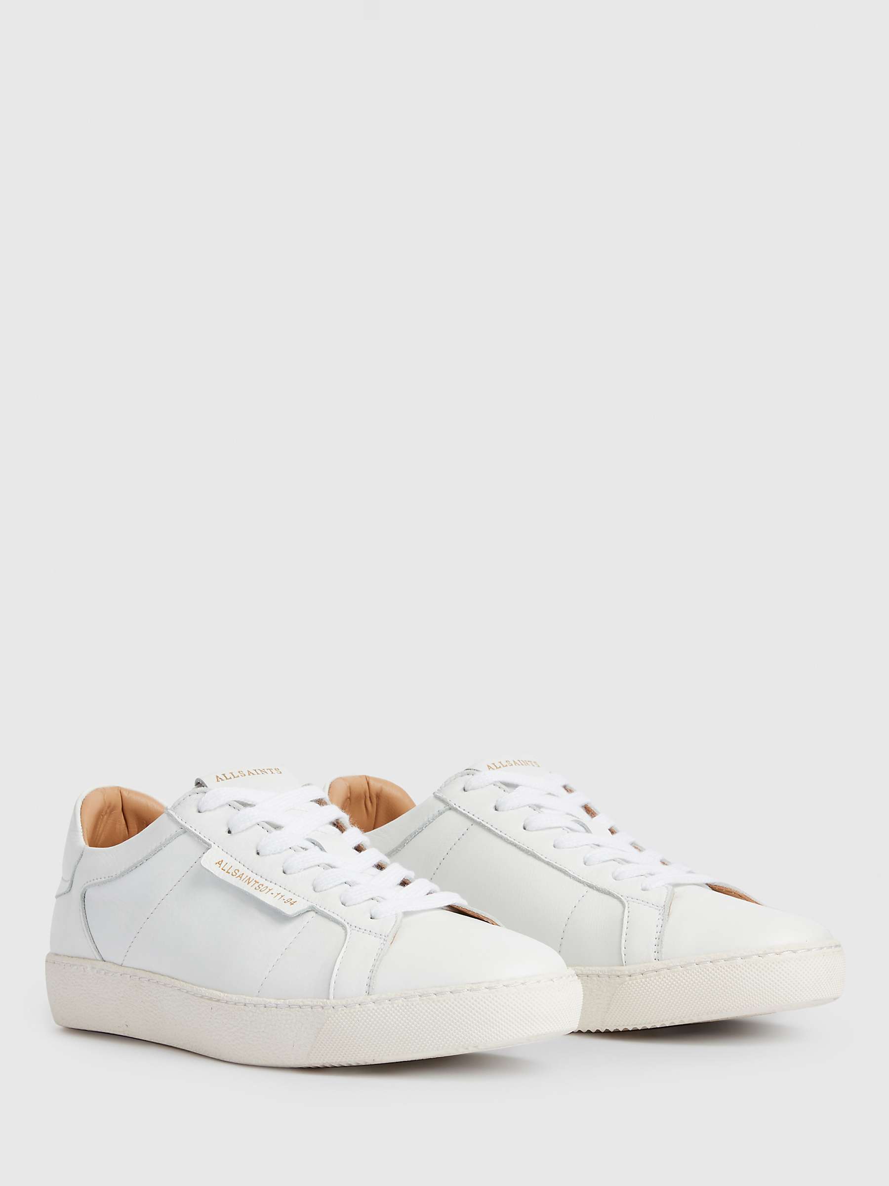 Buy AllSaints Sheer Low Top Leather Trainers Online at johnlewis.com