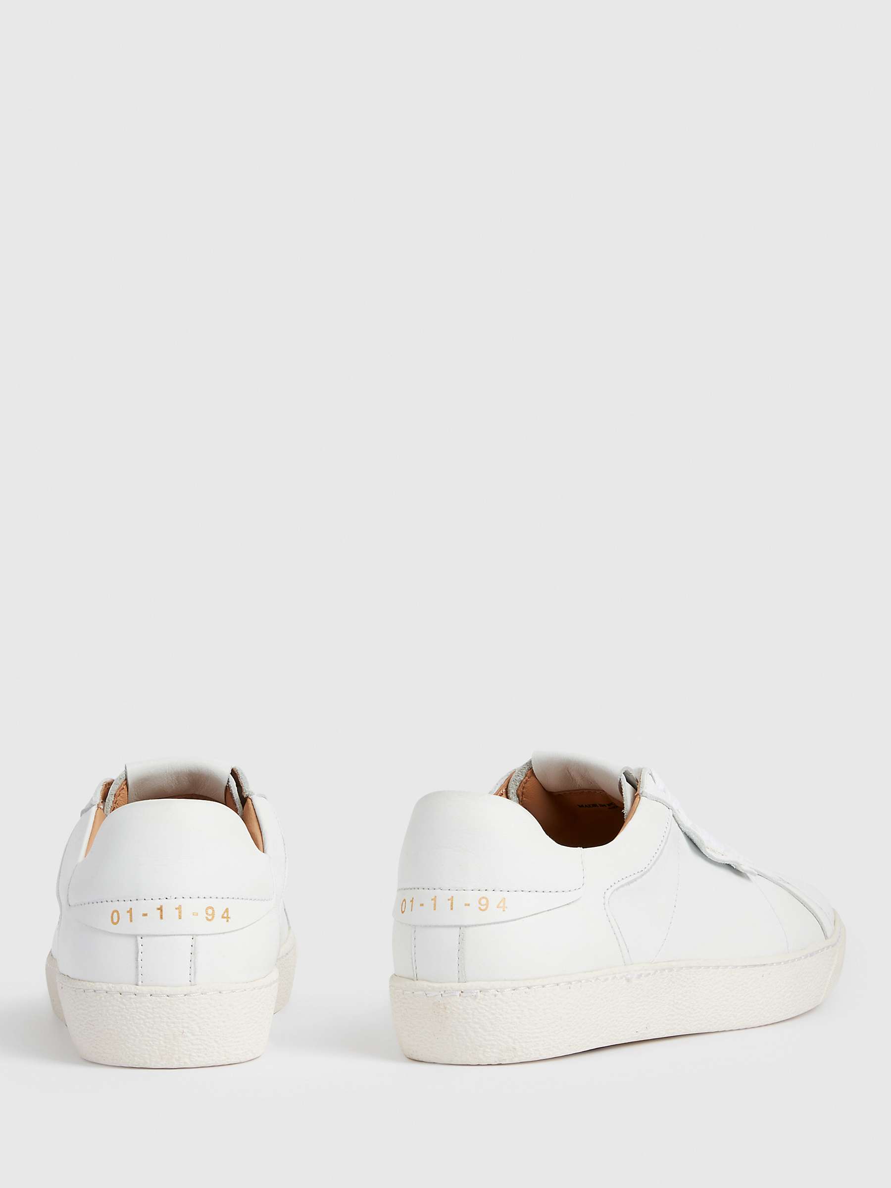 Buy AllSaints Sheer Low Top Leather Trainers Online at johnlewis.com