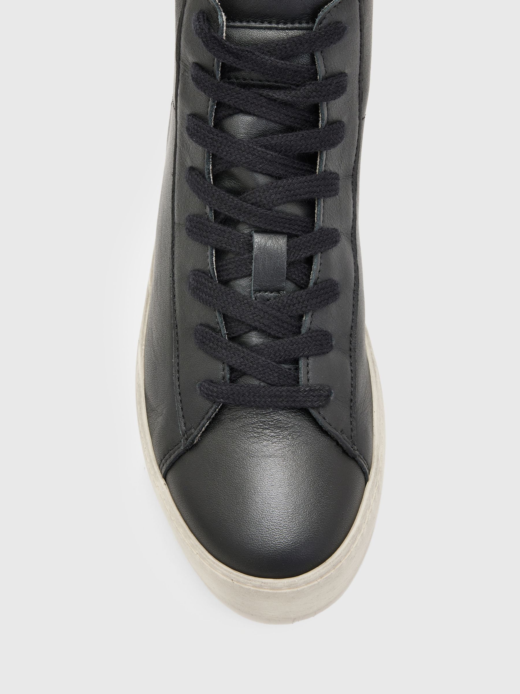Buy AllSaints Tana Leather Hi-Top Trainers Online at johnlewis.com