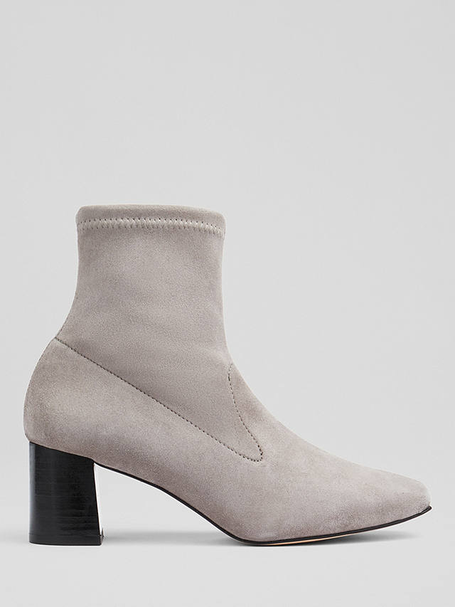 L.K.Bennett Amira Suede Ankle Boots, Gry-warm Grey