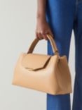 L.K.Bennett Harbour Leather Tote Handbag, Camel